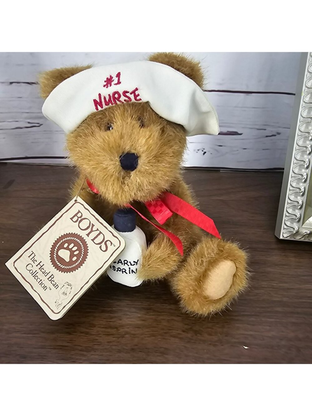 Boyds Bears Nurse Carin #1 Nurse Plush From Head Bean Collection